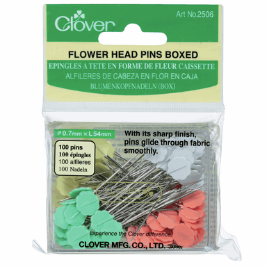 Clover Flower Head Pins -  Value Pack from Jaycotts Sewing Supplies
