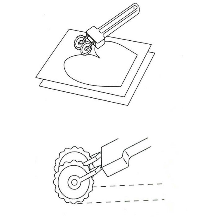 Marking with the Clover Double Tracing Wheel from Jaycotts Sewing Supplies