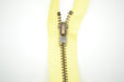 Metal Dress Zip | Antique Brass - Yellow from Jaycotts Sewing Supplies