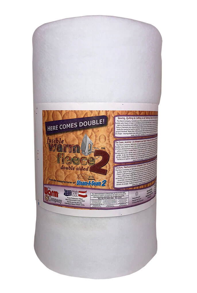 The Warm Company Double Sided Fusible Warm Fleece Wadding, Batting from Jaycotts Sewing Supplies