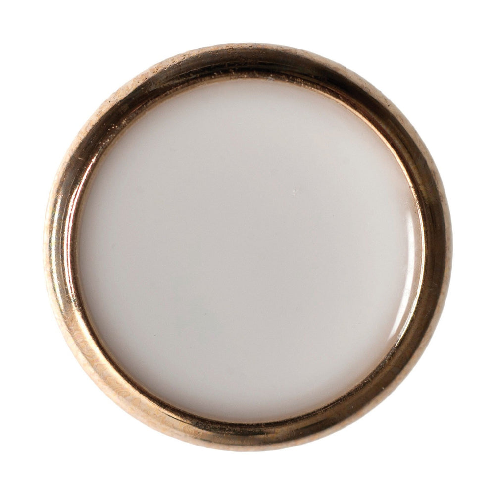 Buttons: Basic #12 White (Gold Border) from Jaycotts Sewing Supplies