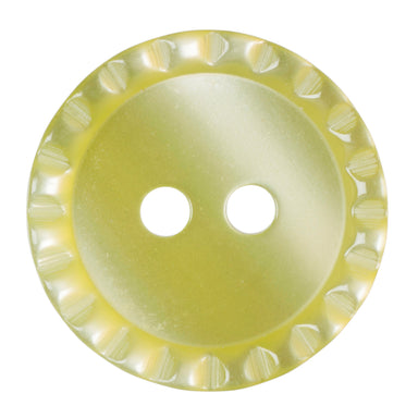 Crimped edge buttons - Yellow from Jaycotts Sewing Supplies