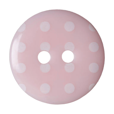 Buttons: Deco #04 Pink (White Polka Dots) from Jaycotts Sewing Supplies