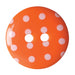 Orange Buttons with polka dots - pk of 6 from Jaycotts Sewing Supplies