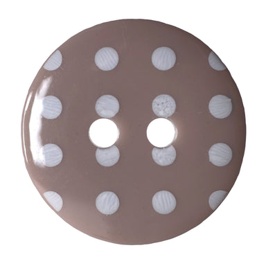 Buttons: Deco #04 Grey (White Polka Dots) from Jaycotts Sewing Supplies