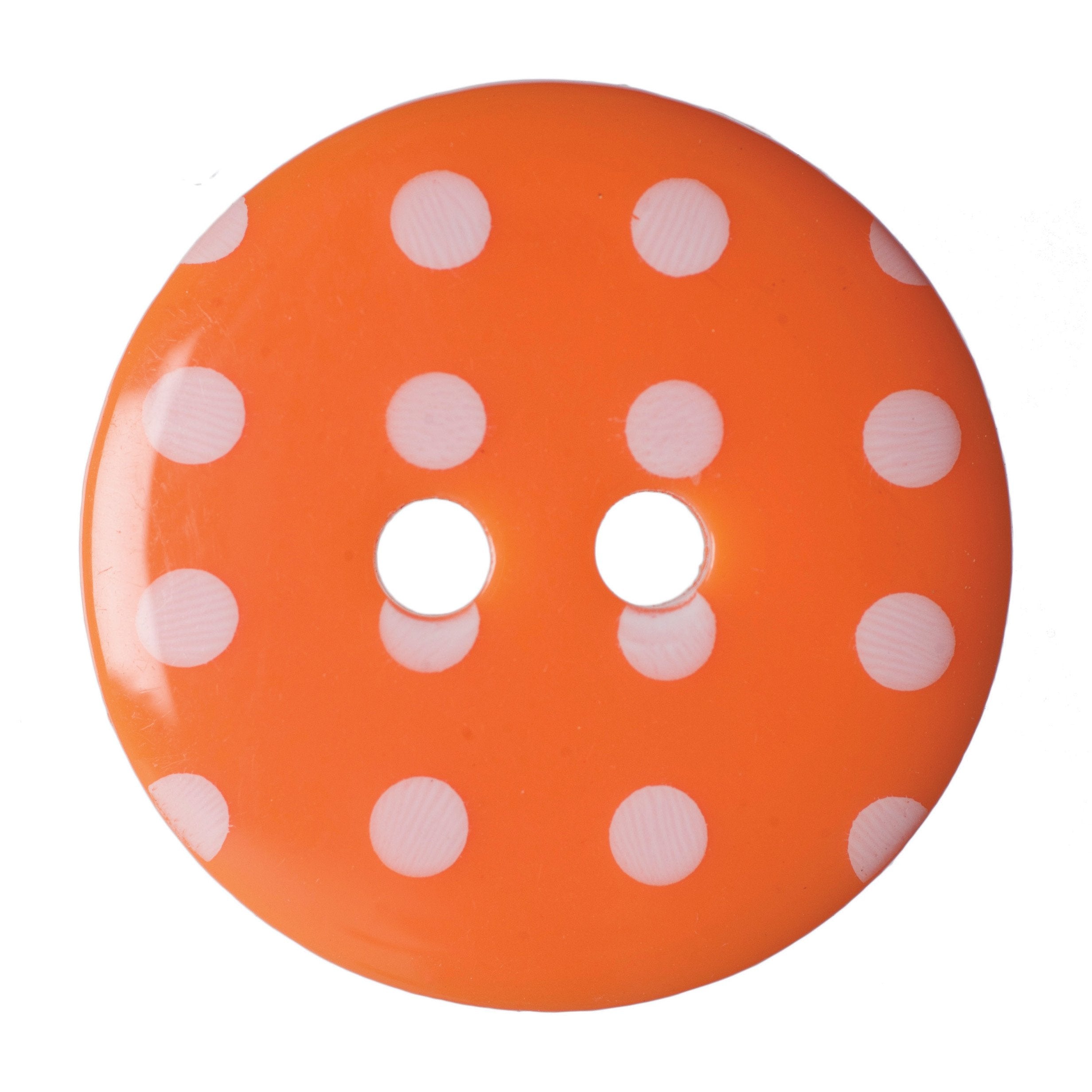 Orange Buttons with polka dots from Jaycotts Sewing Supplies