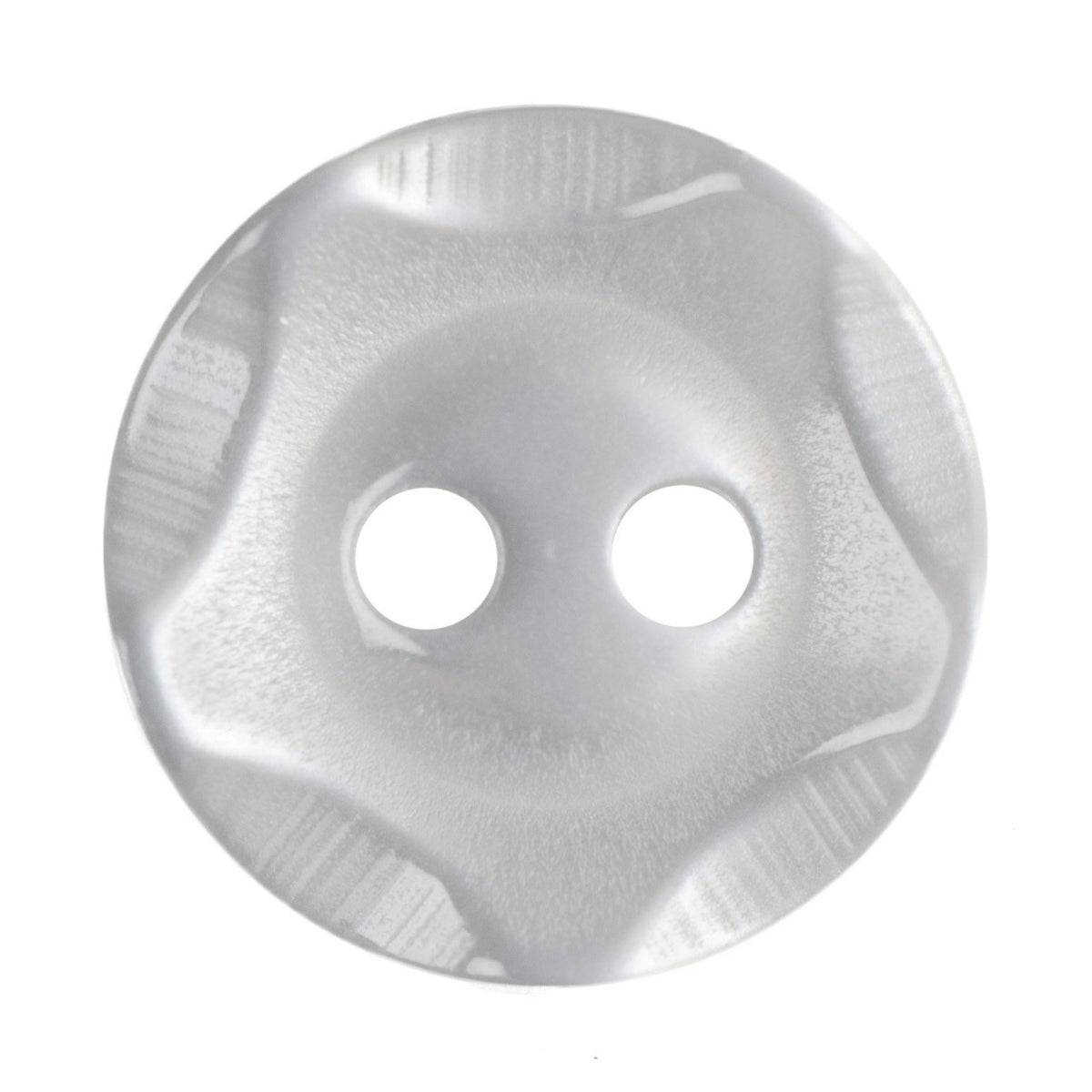 Bevelled Polyester Button White Bevelled Star Buttons — jaycotts.co.uk - Sewing Supplies