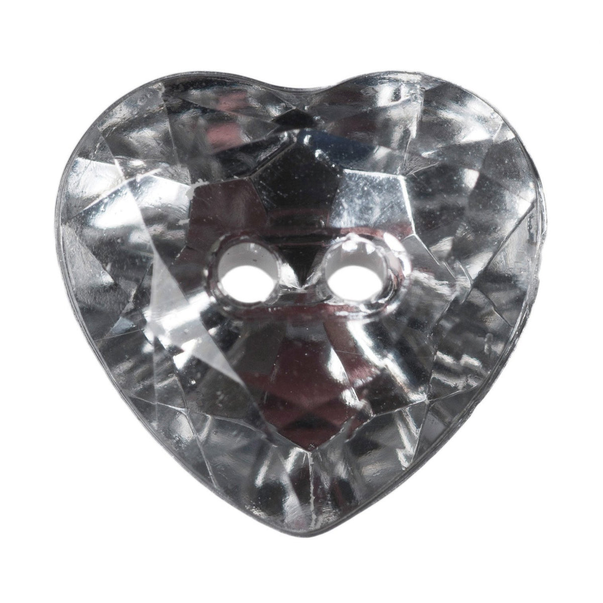 Diamond Effect Heart Shape Buttons — jaycotts.co.uk - Sewing Supplies