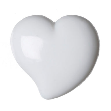 Buttons: Deco #02 White Heart from Jaycotts Sewing Supplies