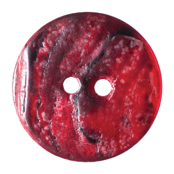 Red Shell Button Hemline Buttons: Shell #2 Blood Red — jaycotts.co.uk - Sewing Supplies