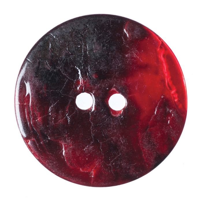 Red Shell Button Scarlet Red Shell Buttons 22.5mm Size — jaycotts.co.uk - Sewing Supplies