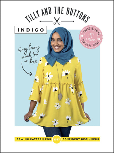 Tilly & The Buttons Indigo Smock Top + Dress Pattern from Jaycotts Sewing Supplies