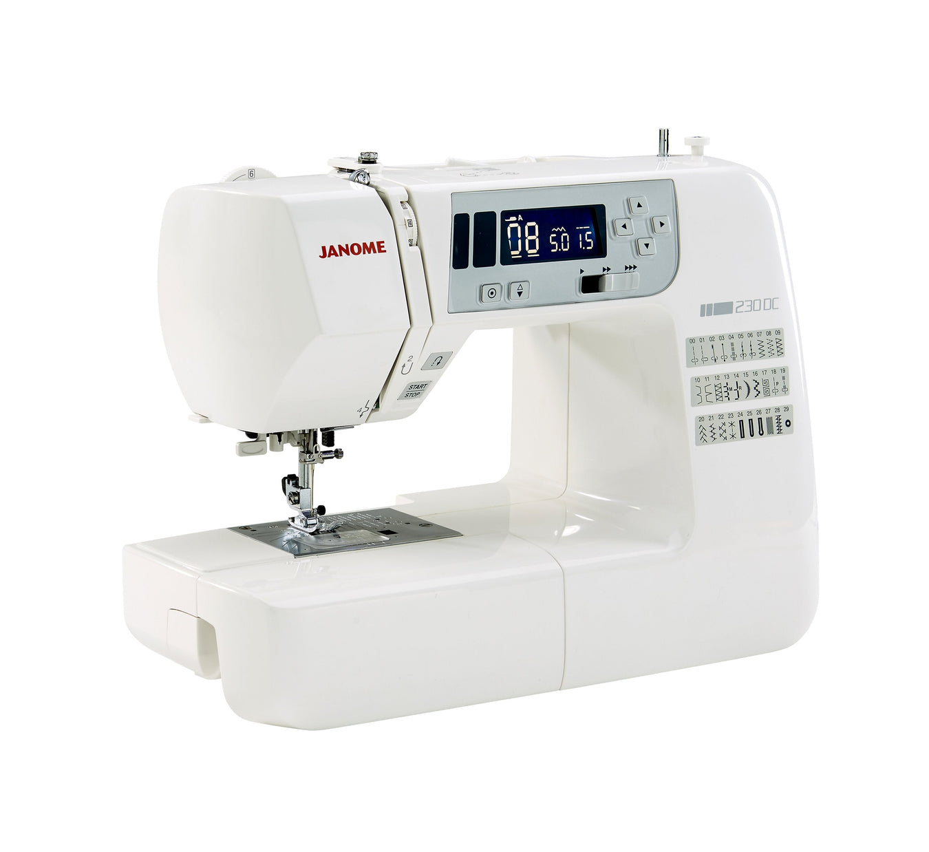 Janome 230DC sewing machine Ex Display Save £100 from Jaycotts Sewing Supplies