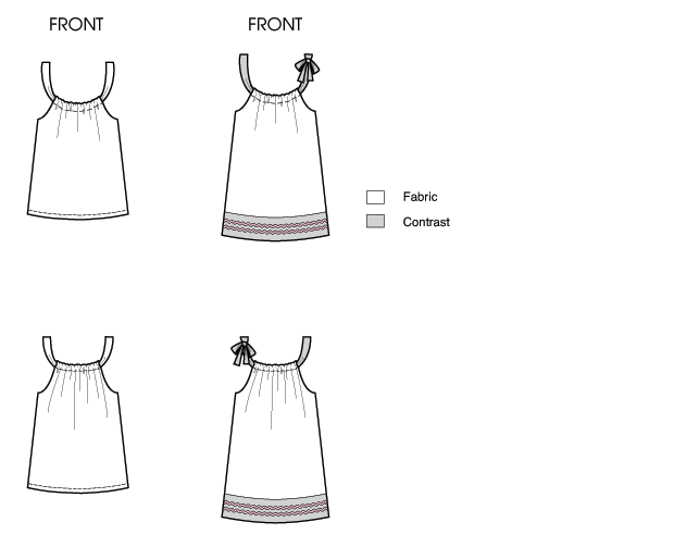 Kwik Sew 3934 Toddlers' Dress & Tunic from Jaycotts Sewing Supplies