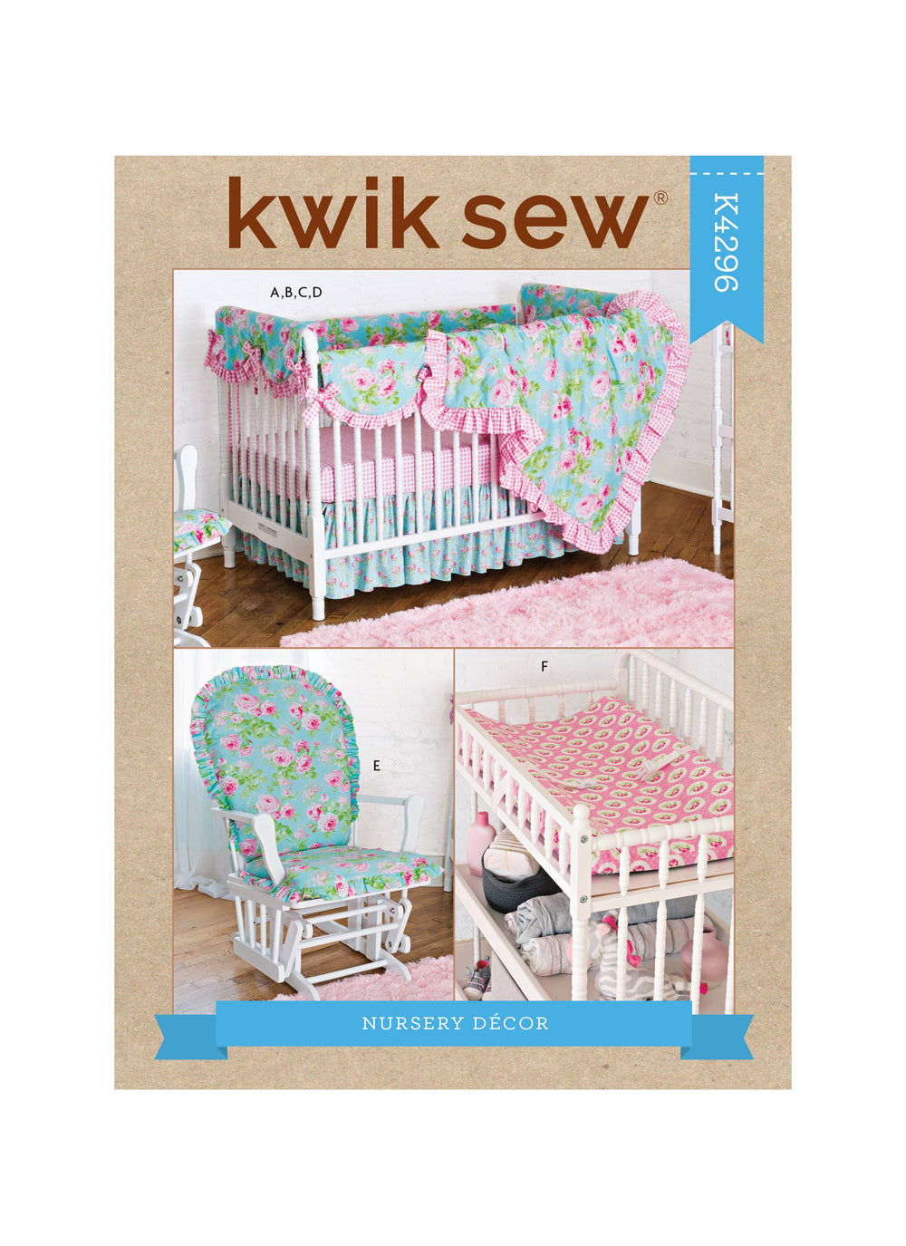 Kwik Sew 4296 Nursery Décor sewing pattern from Jaycotts Sewing Supplies