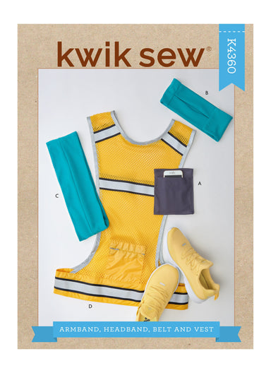 Kwik Sew 4360 Armband, Headband, Running Vest Pattern from Jaycotts Sewing Supplies