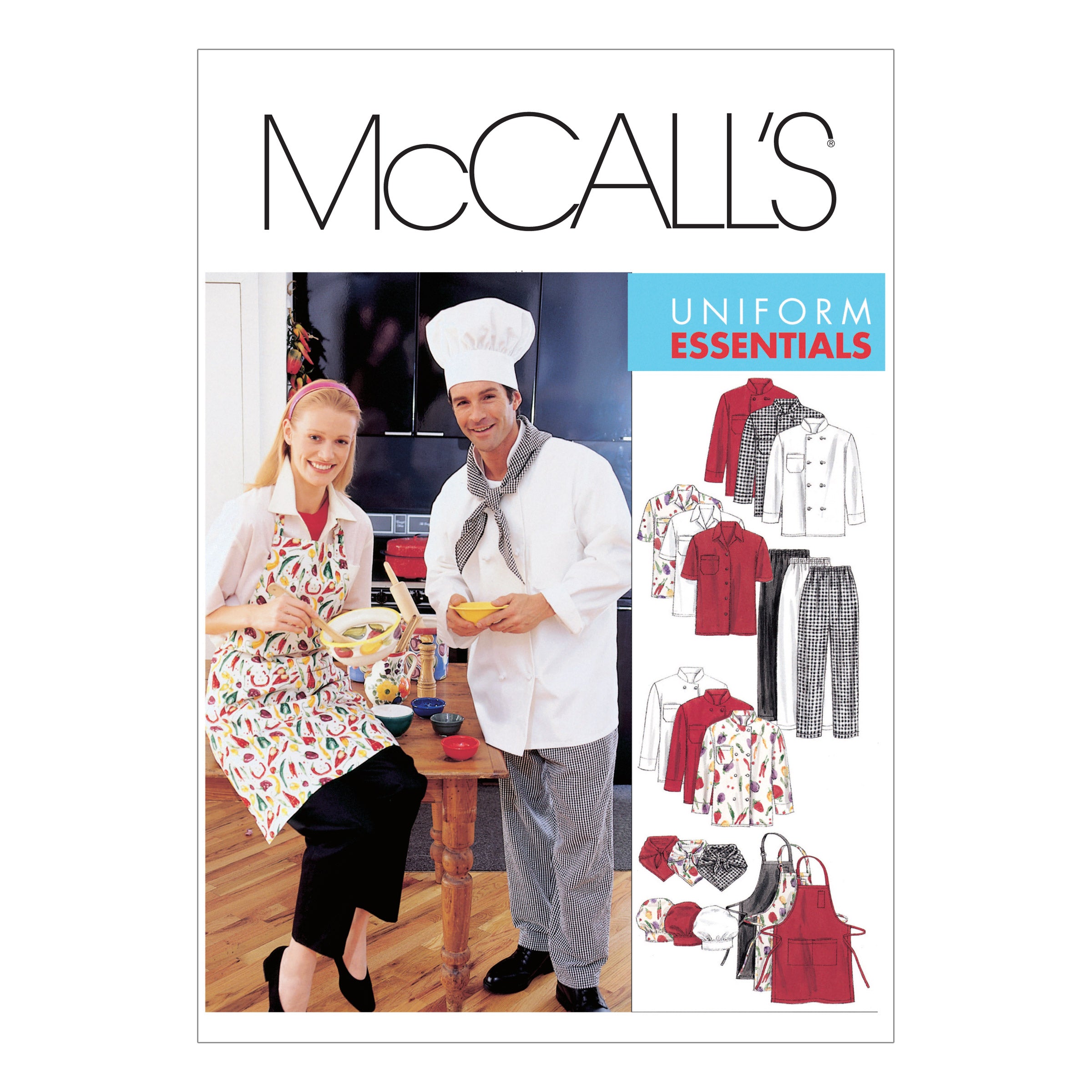 McCall's 2233 Misses' and Mens' Chef Uniform Pattern from Jaycotts Sewing Supplies