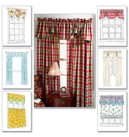 M4408 Window Essentials: Valances & Panels from Jaycotts Sewing Supplies