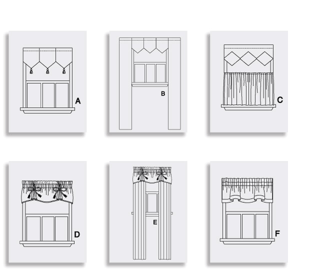Window Pattern 4x8 McCall's Pattern: M4408 Window Essentials: Valances & Panels — jaycotts ...