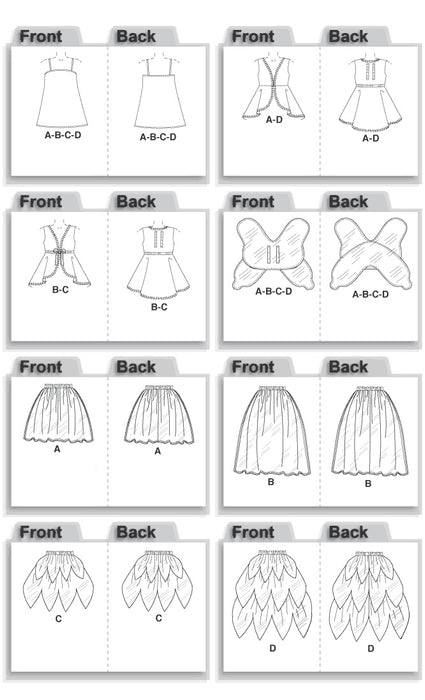 McCall's Pattern: M4887 Girls' Fairy Costumes jaycotts.co.uk - Sewing Supplies McCall's Pattern: M4887 Girls' Fairy Costumes jaycotts.co.uk - Sewing Supplies