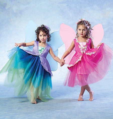 M4887 Girls' Fairy Costumes from Jaycotts Sewing Supplies