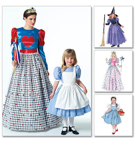 M4948 Misses'/Girls' Magical Storybook Costumes from Jaycotts Sewing Supplies