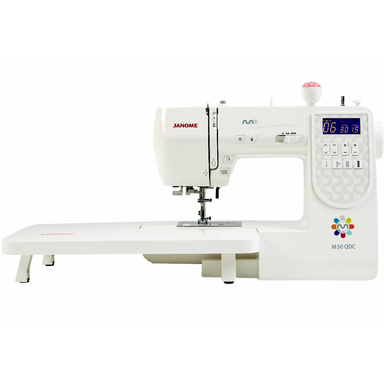 Janome M50 sewing machine with extension table included | Jaycotts.co.uk