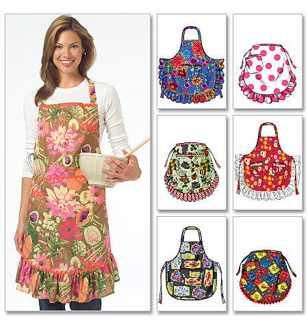 McCall's Pattern: M5284 Aprons by 6 Great Looks One Easy Pattern ...