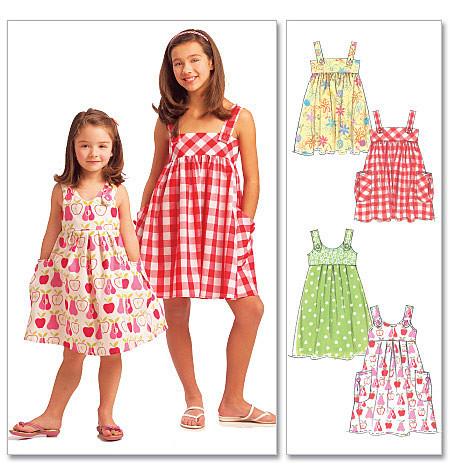 M5613 Girls' Dresses from Jaycotts Sewing Supplies