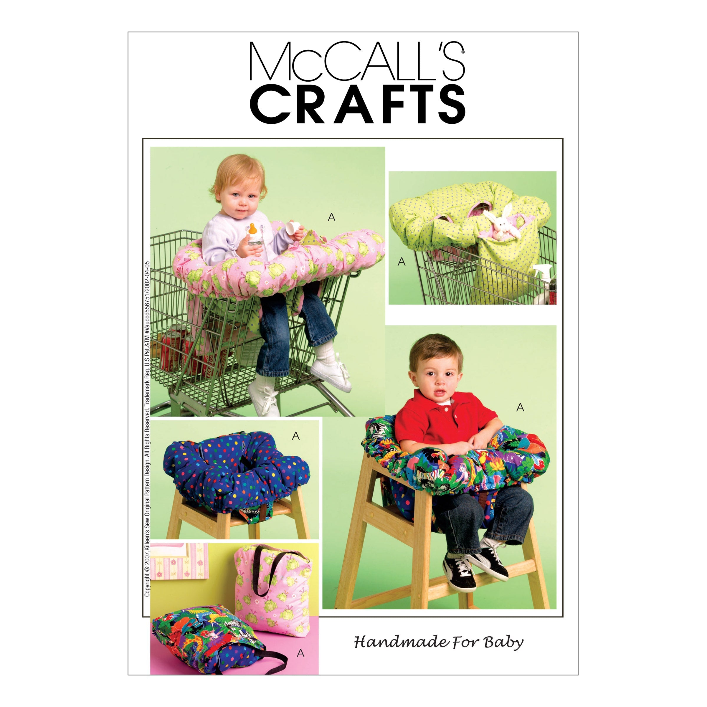 McCall's 5721 3-In-1 portable shopping cart / high chair cover Pattern from Jaycotts Sewing Supplies