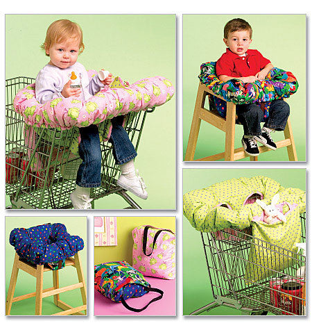 M5721 3-In-1 portable shopping cart / high chair cover from Jaycotts Sewing Supplies