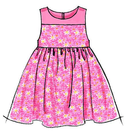 M6015 Infants' Lined Dresses, Panties & Headband from Jaycotts Sewing Supplies