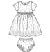 M6015 Infants' Lined Dresses, Panties & Headband from Jaycotts Sewing Supplies