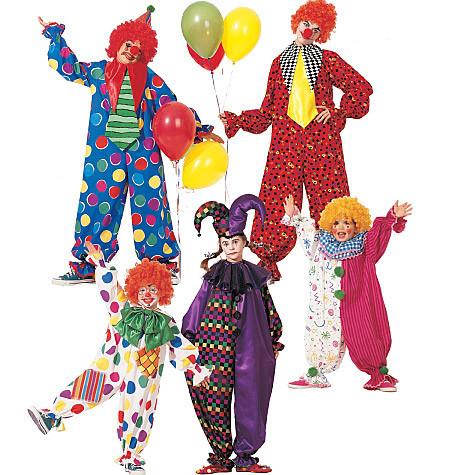 M6142 Children's / Adults Clown Costumes from Jaycotts Sewing Supplies