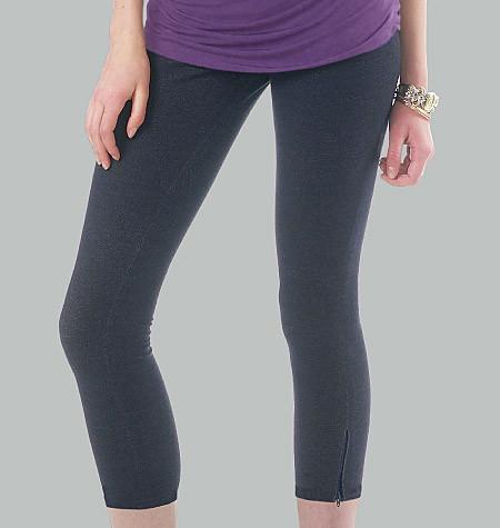 M6360 Misses'/Women's Leggings In 4 Lengths from Jaycotts Sewing Supplies