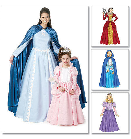 M6420 Fairytale Cape & Dress Costumes | Misses'/Girls' from Jaycotts Sewing Supplies