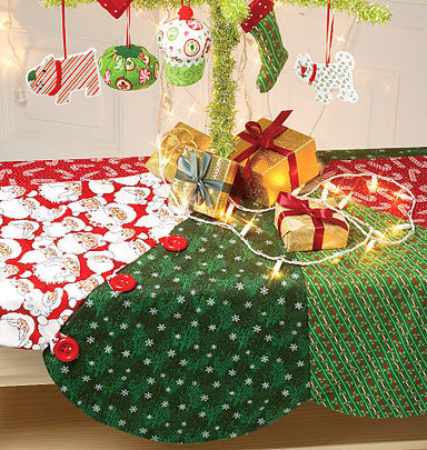 M6453 Ornaments, Wreath, Tree Skirt and Stocking from Jaycotts Sewing Supplies