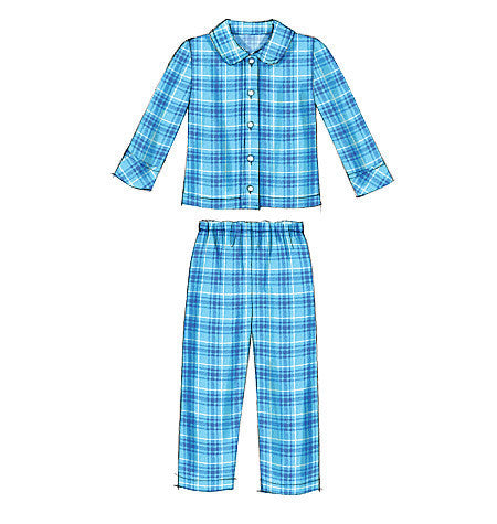 McCall's Pattern: M6458 Kid's Pyjama Tops & Pants — jaycotts.co.uk ...