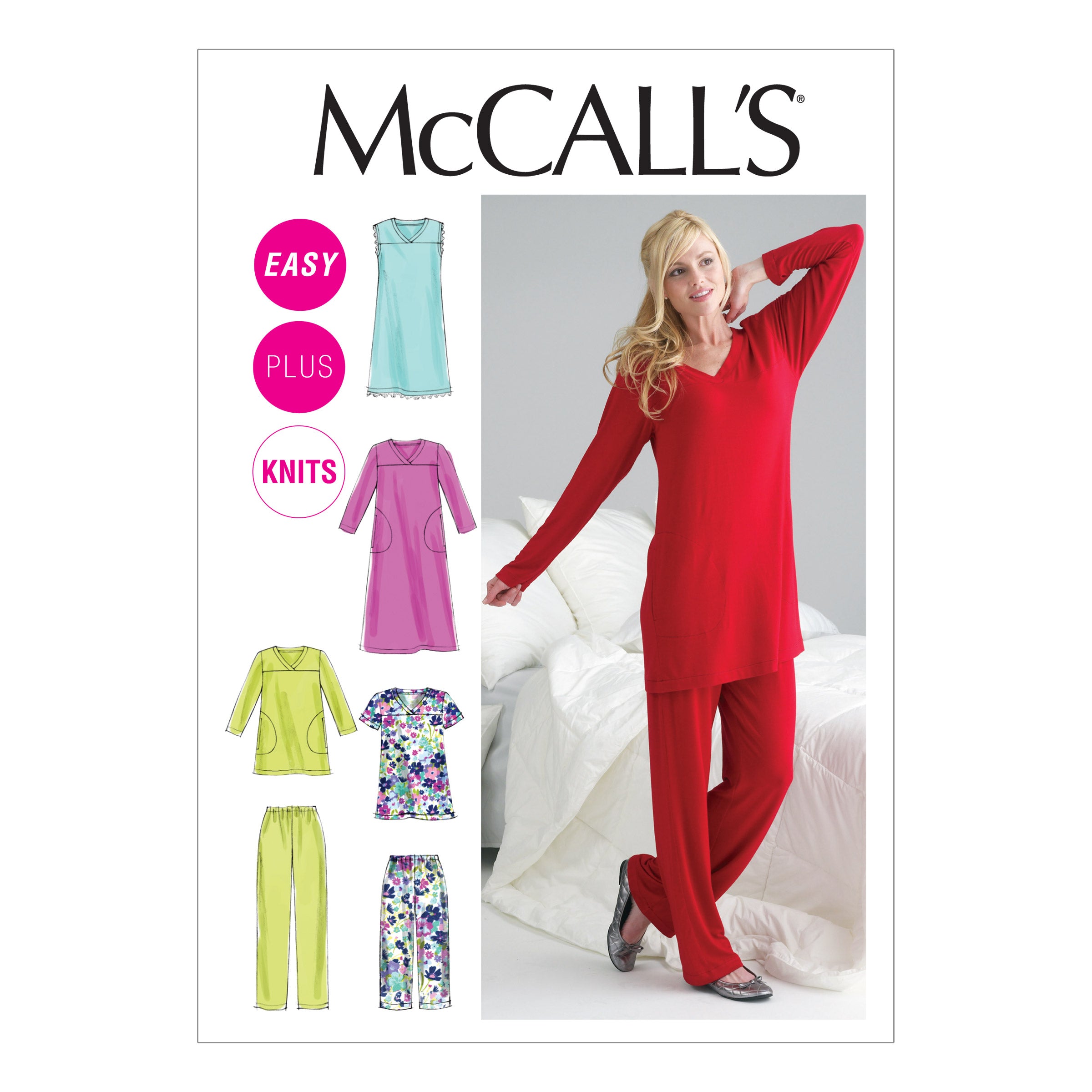 McCall's 6474 Misses'/Women's Top, Tunic, Gowns and Pants Pattern from Jaycotts Sewing Supplies