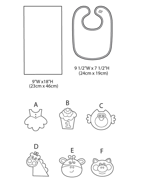 M6478 Bibs & Burp Cloths from Jaycotts Sewing Supplies