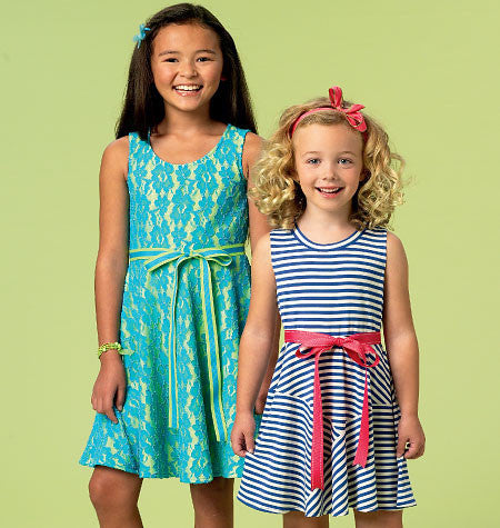 M6915 Girls' Dresses | Easy from Jaycotts Sewing Supplies
