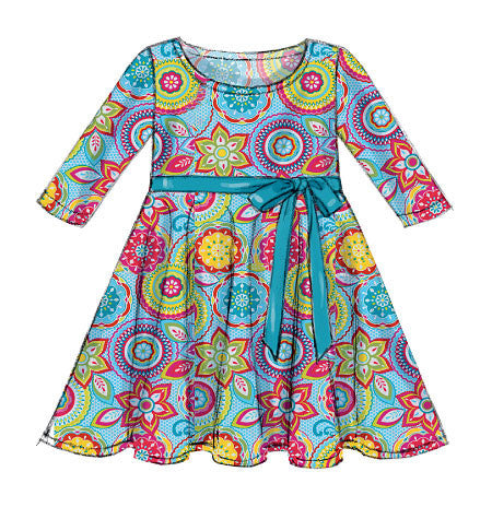 McCalls 4033, Girls, Dresses, Sizes 2-4, UNCUT sewing pattern, –