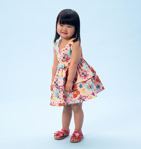 McCall's Sewing Pattern: M6944 Toddlers' Top, Dresses, Rompers & Panties