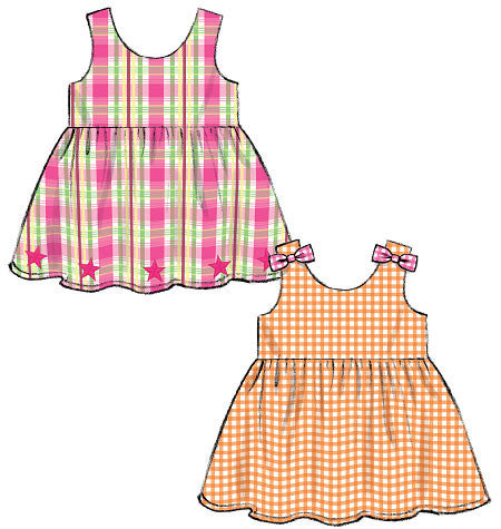 M6944 Toddlers' Top, Dresses, Rompers & Panties | Easy from Jaycotts Sewing Supplies