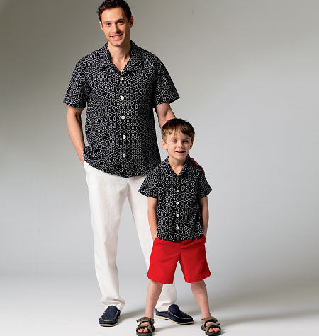 M6972 Men's/Boys' Shirt, Shorts & Pants from Jaycotts Sewing Supplies