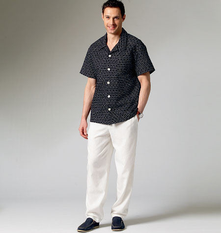 M6972 Men's/Boys' Shirt, Shorts & Pants from Jaycotts Sewing Supplies