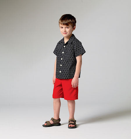 M6972 Men's/Boys' Shirt, Shorts & Pants from Jaycotts Sewing Supplies