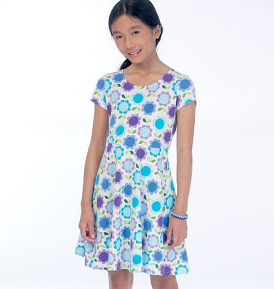 M7079 Girls'/Girls' Plus Dresses from Jaycotts Sewing Supplies
