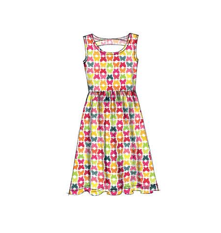 M7079 Girls'/Girls' Plus Dresses from Jaycotts Sewing Supplies