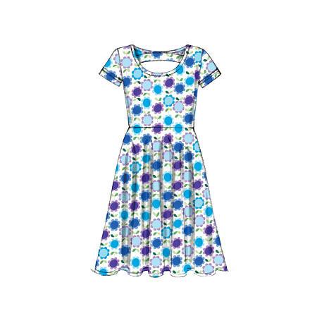 M7079 Girls'/Girls' Plus Dresses from Jaycotts Sewing Supplies